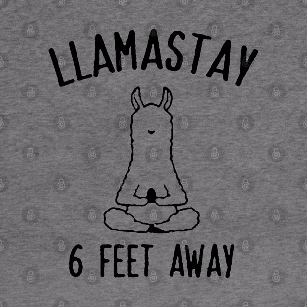 Llama Stay 6 Feet Away by skgraphicart89